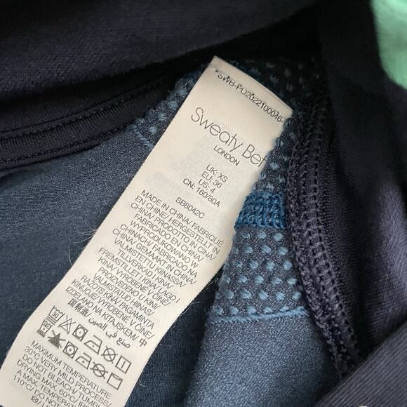 SWEATY BETTY Size XS US 4 ATHLETE SEAMLESS HALF ZIP LONG SLEEVE RUNNING TOP EUC - Picture 9 of 11